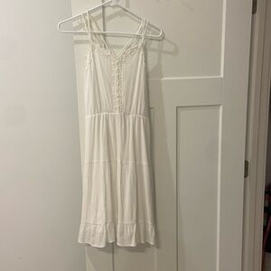 Target art class brand, mid length light white flowy dress